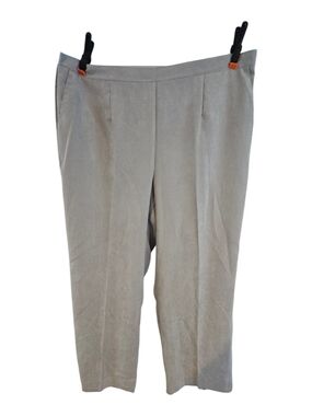 Alfred Dunner Size 22W Gray Pull On Pants Short Inseam